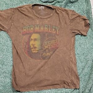 Bob Marley Brown Graphic Tee